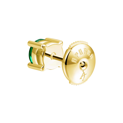 Moissanite S925 Round Cut Stud Earring - Green