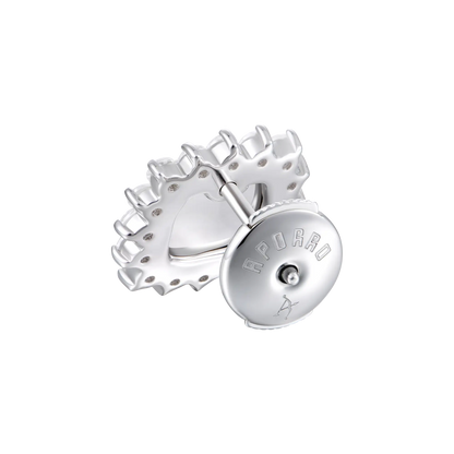 S925 Turquoise Halo Detachable Stud Earrings