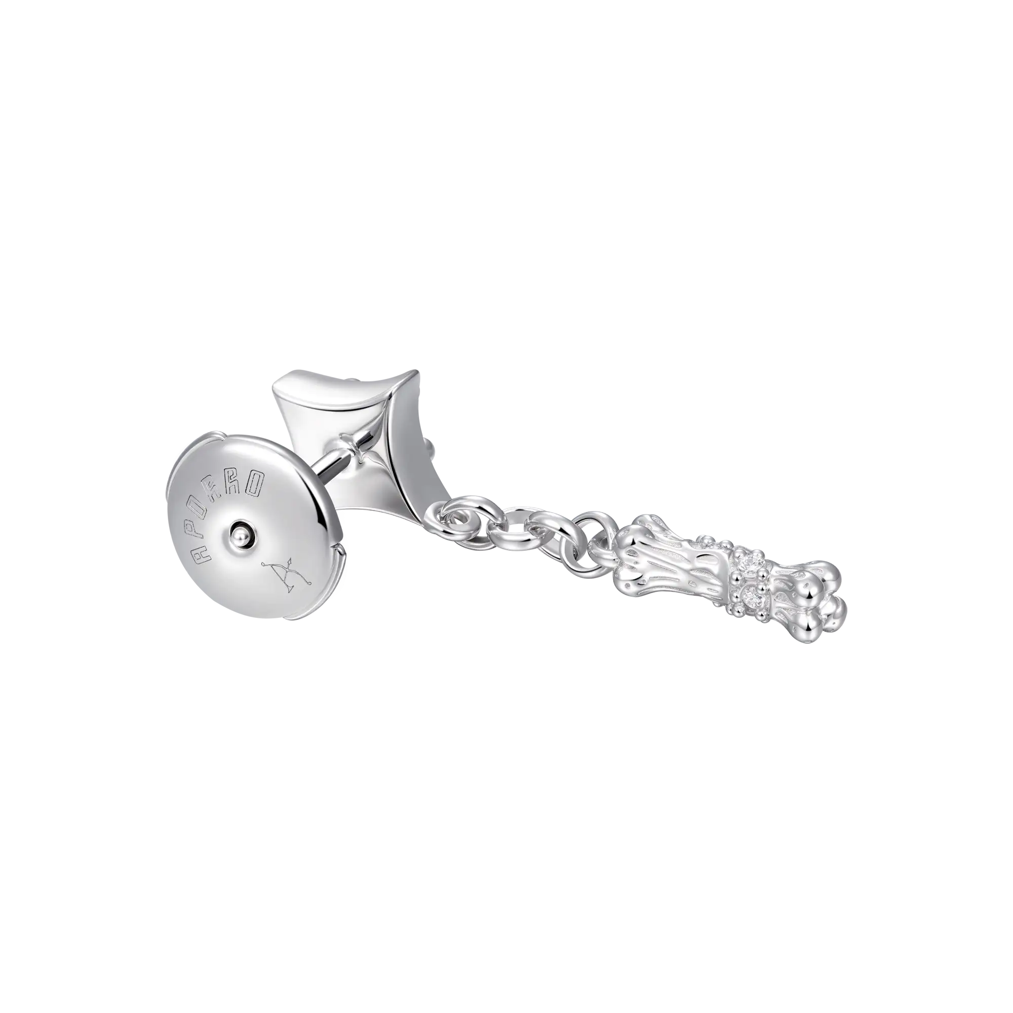 S925 Sparkling Bones Dangly Earring