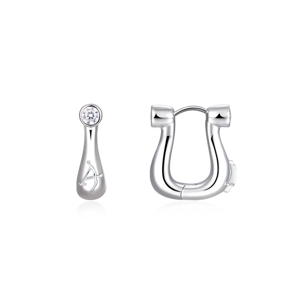 アクセサリー HORIZON PLAIN SILVER HOOP EARRING Horseshoe Gold Hoop Earrings – Lucky Horseshoe Earrings – APORRO