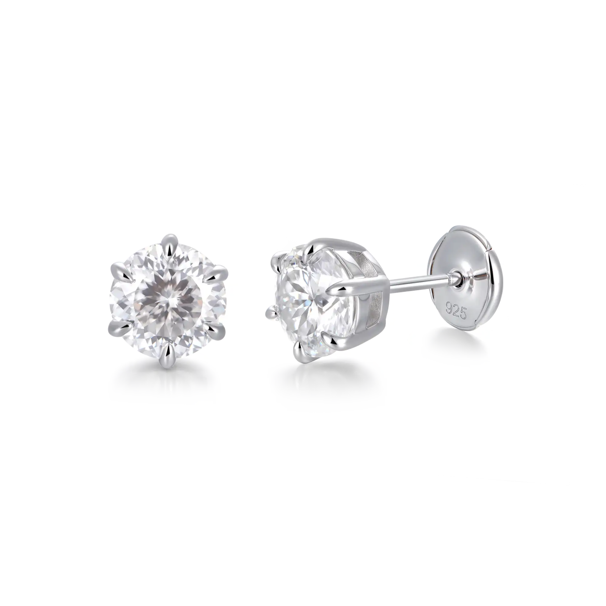Portuguese Cut Stud Earring