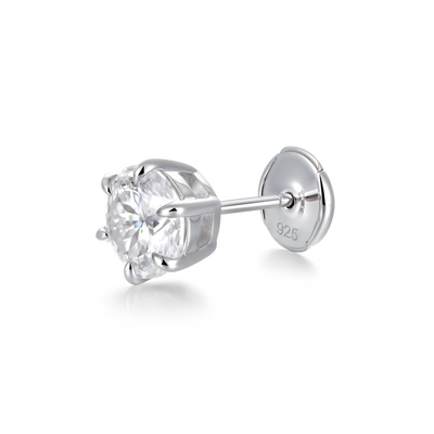 Portuguese Cut Stud Earring