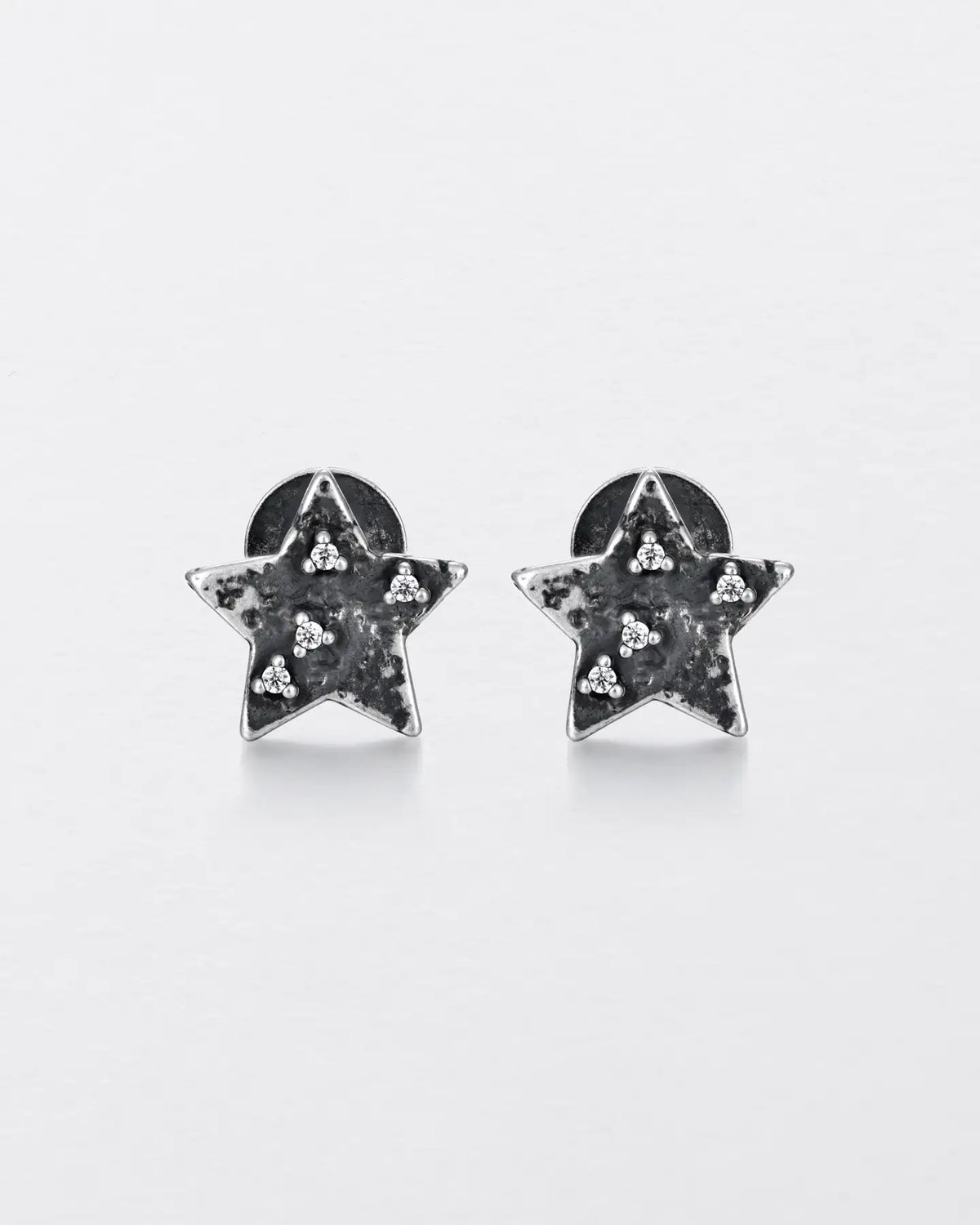 WEATHERED STAR STUD EARRINGS