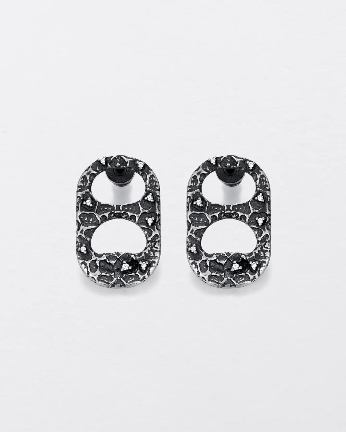 RECLAIMED PULL TAB STUD EARRINGS