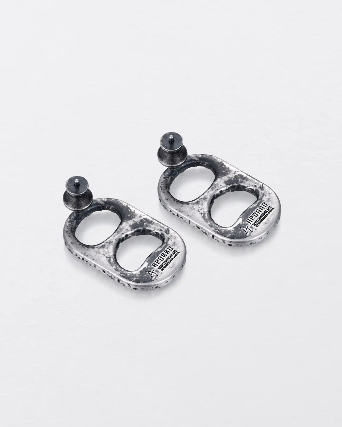 RECLAIMED PULL TAB STUD EARRINGS