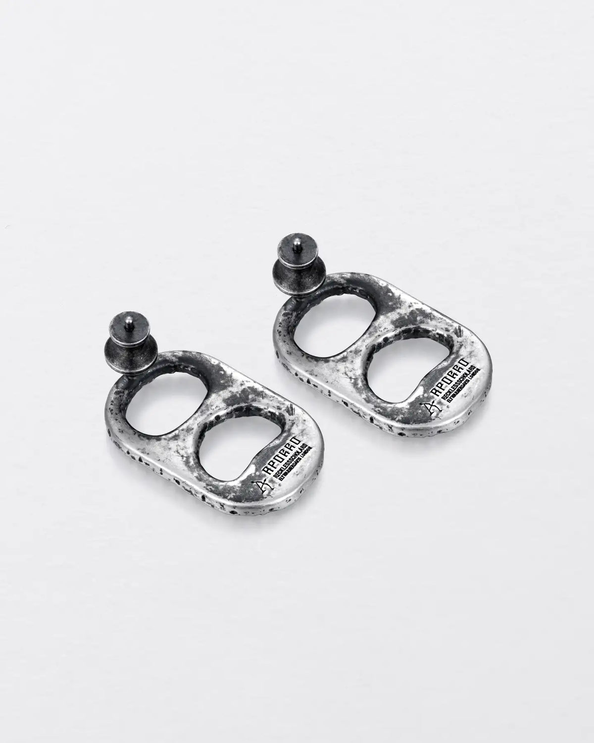 RECLAIMED PULL TAB STUD EARRINGS