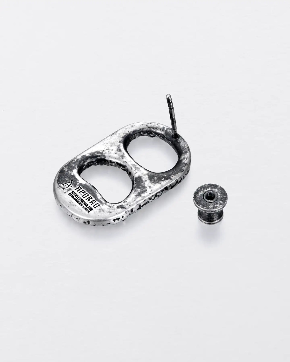 RECLAIMED PULL TAB STUD EARRINGS