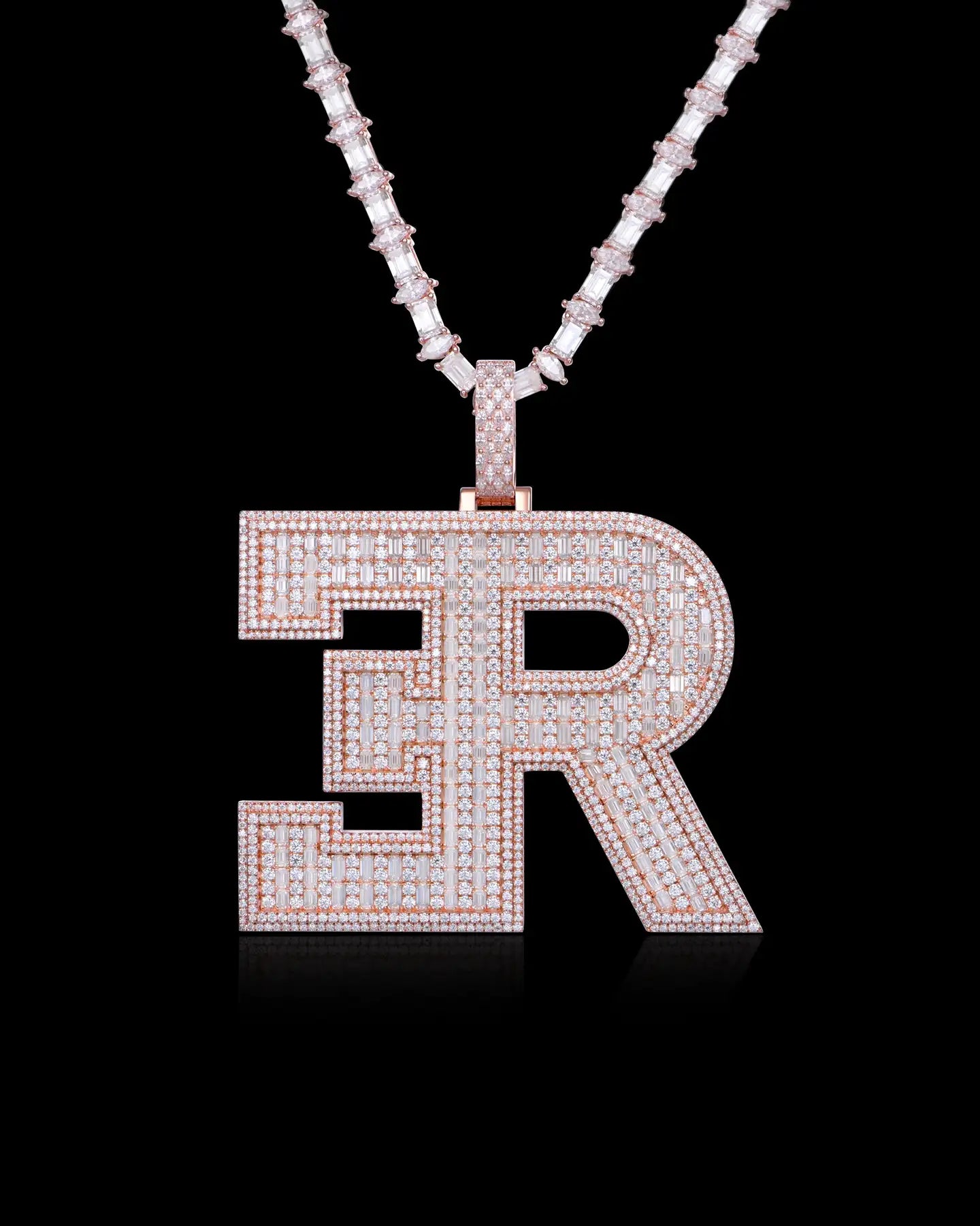 APORRO Premium Custom Emerald cut Logo Pendant