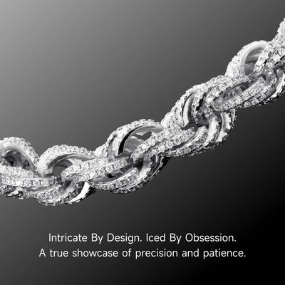 Iced Rope Chain - 8mm
