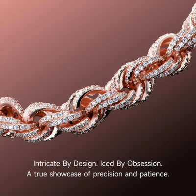 Iced Rope Chain - 8mm
