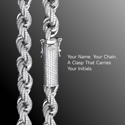 Iced Rope Chain - 8mm