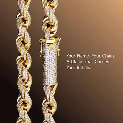 Iced Rope Chain - 8mm