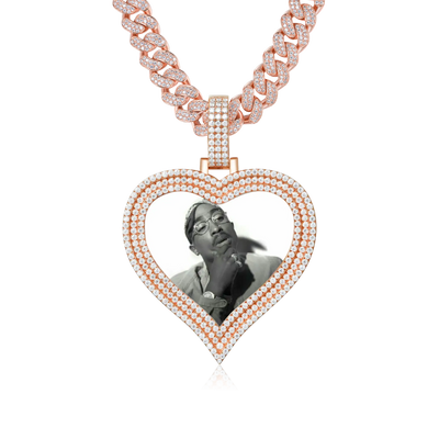 Custom Love Photo Frame Pendant - 51mm