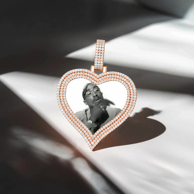 Custom Love Photo Frame Pendant - 51mm
