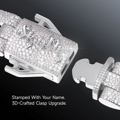 Round Cut Cuban Link Chain - 19mm