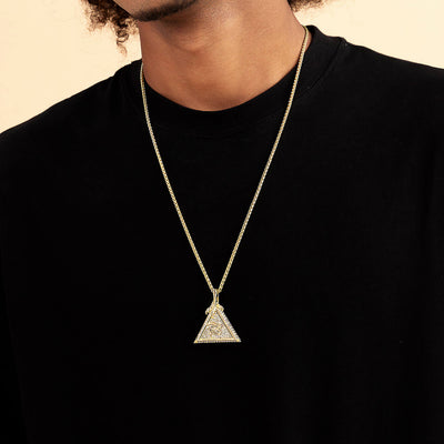 Moissanite Eye of Horus Micro Pendant