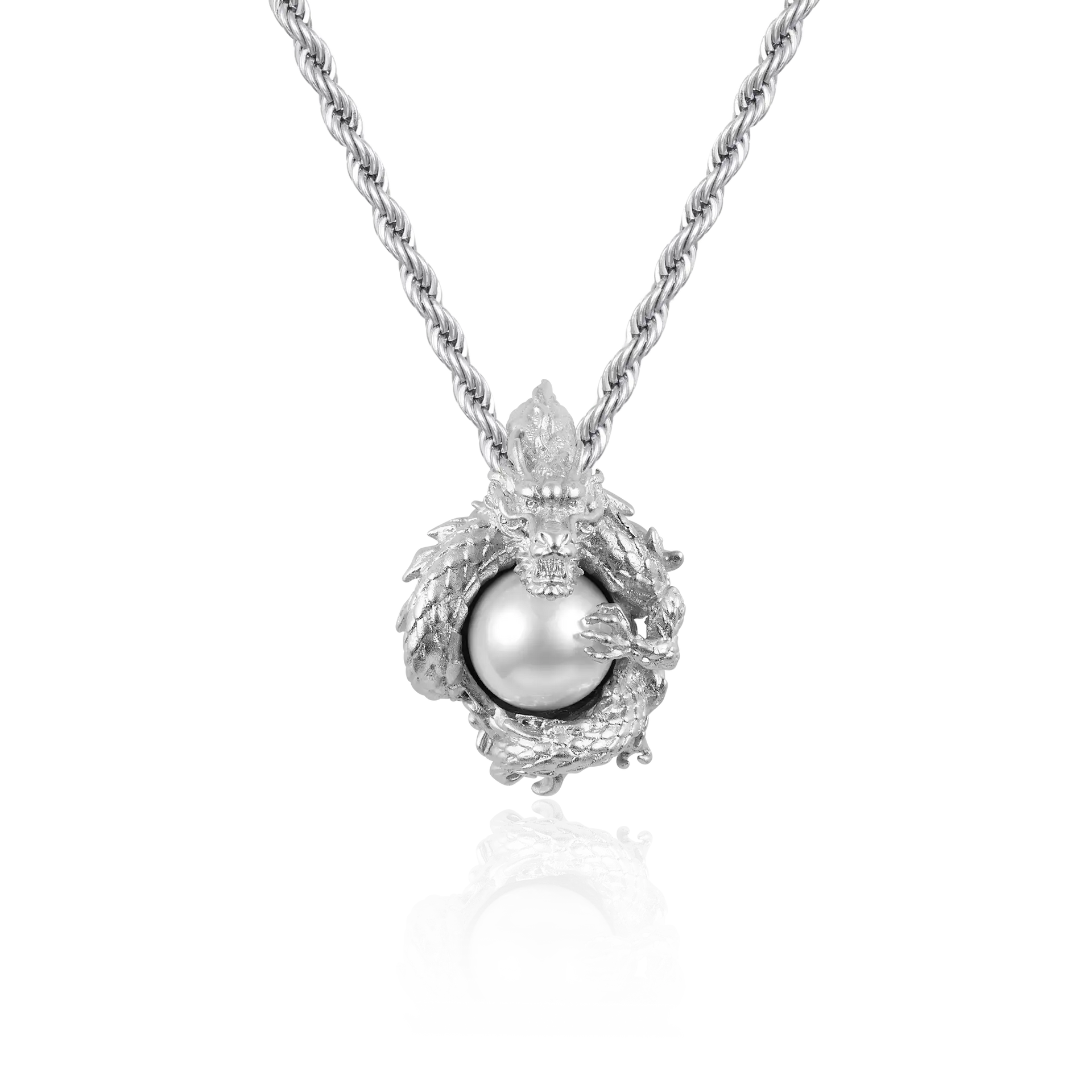アクセサリー provemewrong WONG Coiled Dragon Pearl Pendant – APORRO