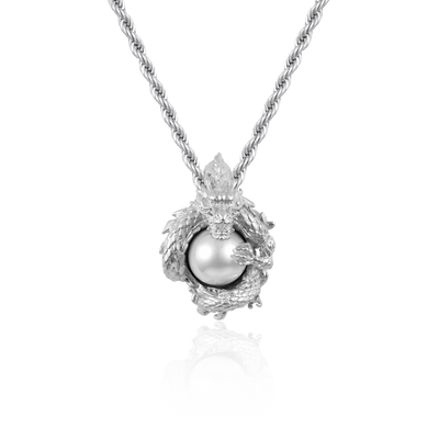 WONG Coiled Dragon Pearl Pendant