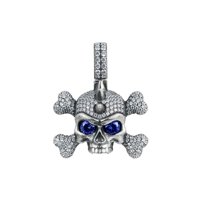 X Iced Skull Pendant