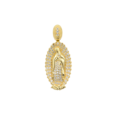 Moissanite Blessed Virgin Mary Pendant