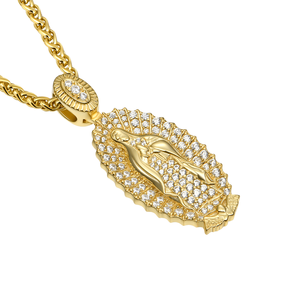 Sterling Silver Blessed Virgin Mary Pendant