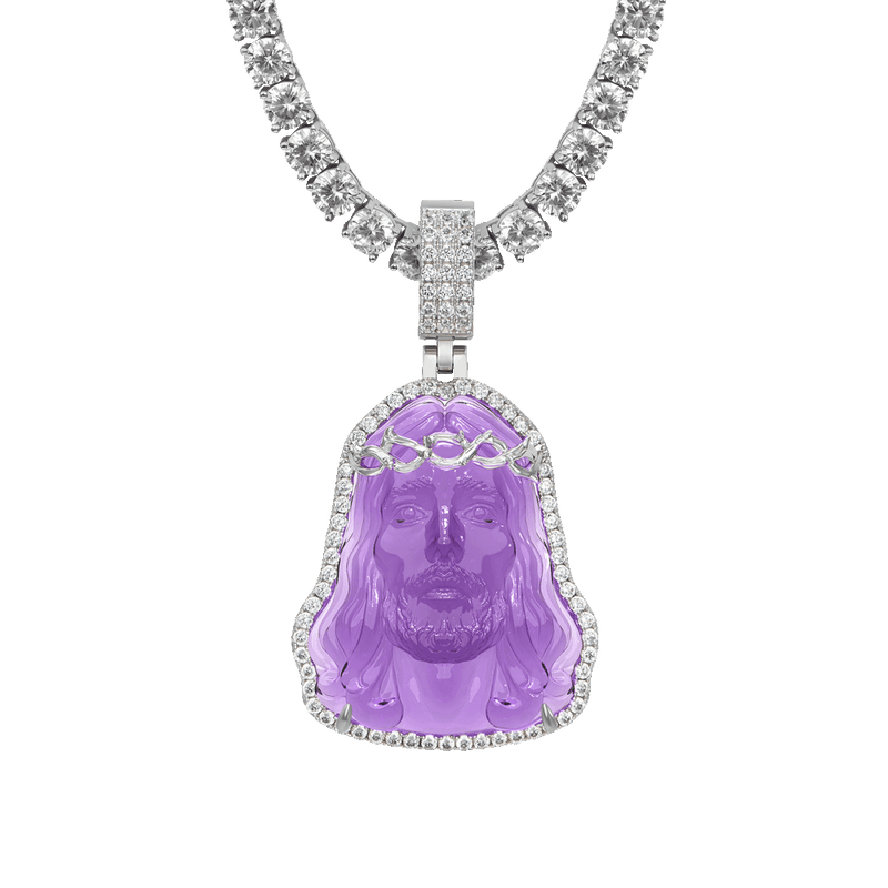 Arcenciel Gospel Jesus Pendant (Four Crystal Colors Available) - APORRO