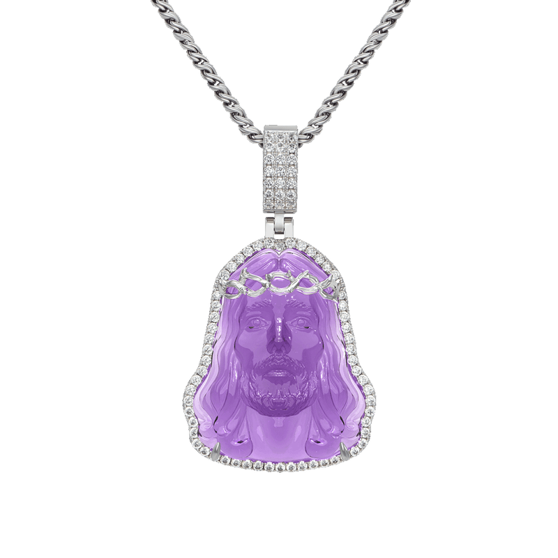 Arcenciel Gospel Jesus Pendant (Four Crystal Colors Available) - APORRO