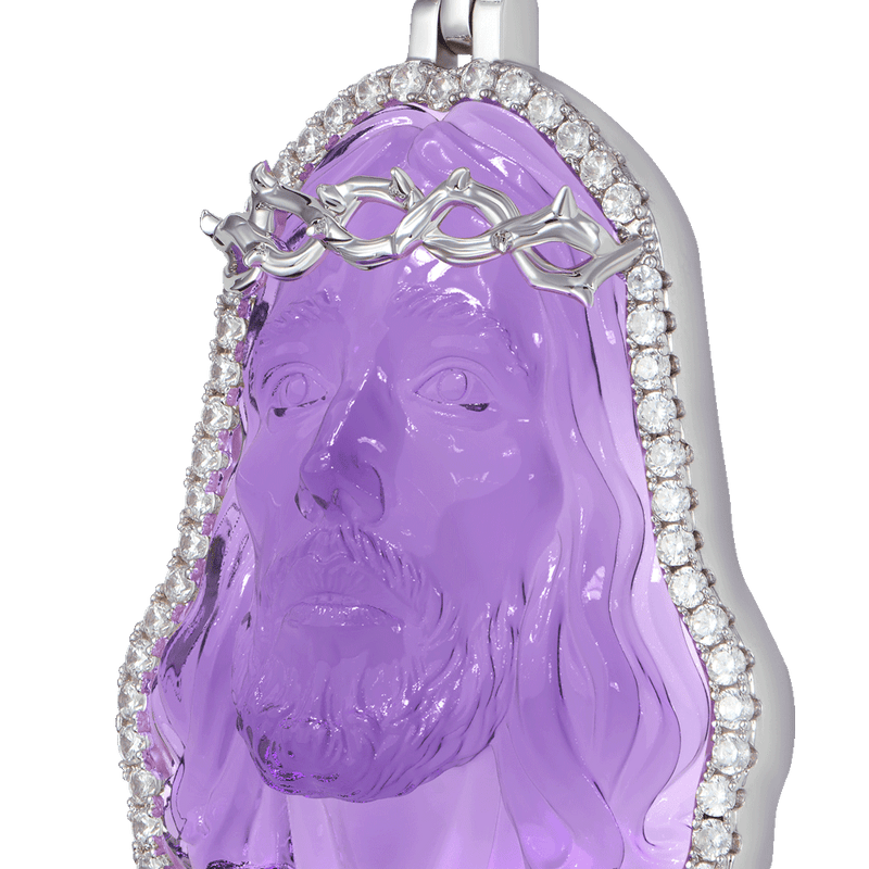 Arcenciel Gospel Jesus Pendant (Four Crystal Colors Available) - APORRO