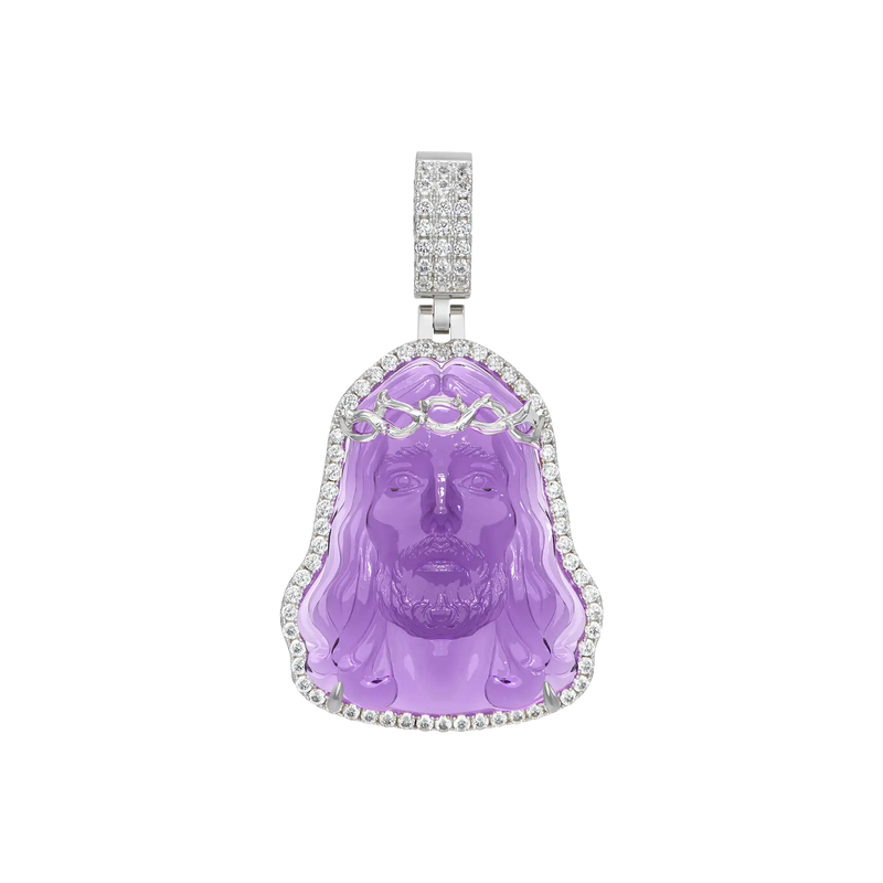 Arcenciel Gospel Jesus Pendant (Four Crystal Colors Available) - APORRO