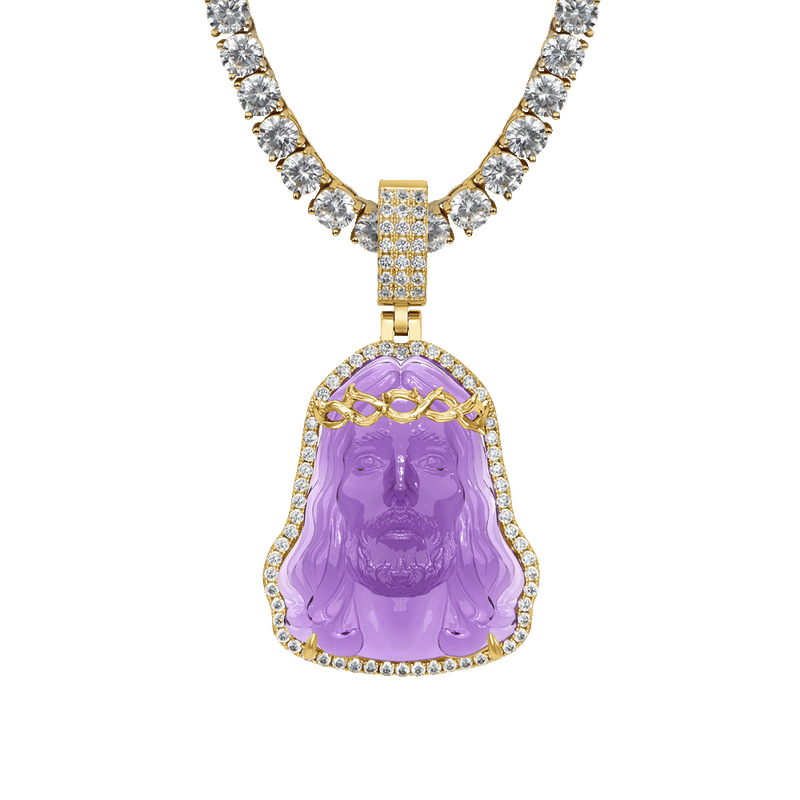 Arcenciel Gospel Jesus Pendant (Four Crystal Colors Available) - APORRO