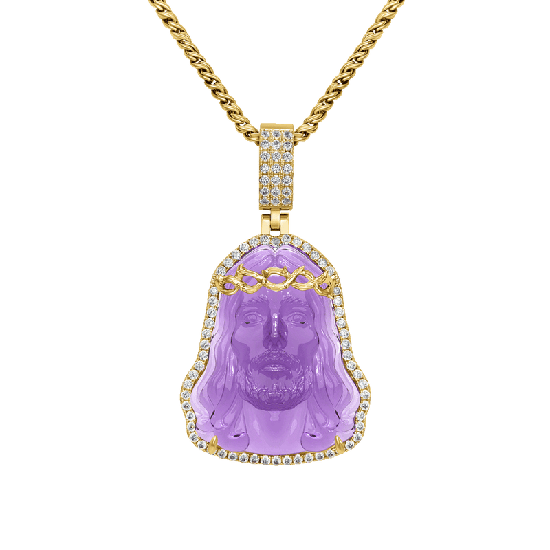 Arcenciel Gospel Jesus Pendant (Four Crystal Colors Available) - APORRO