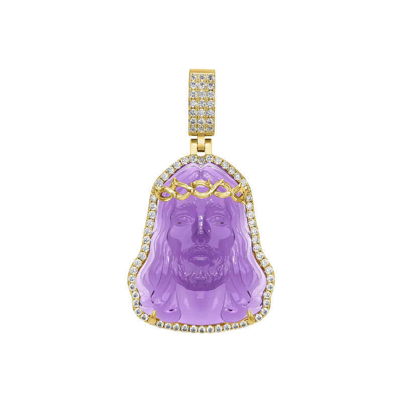 Arcenciel Gospel Jesus Pendant (Four Crystal Colors Available) - APORRO