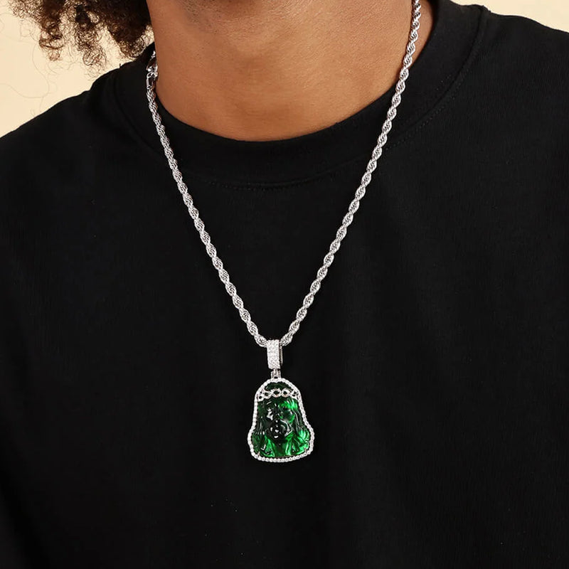 Arcenciel Gospel Jesus Pendant (Four Crystal Colors Available) - APORRO