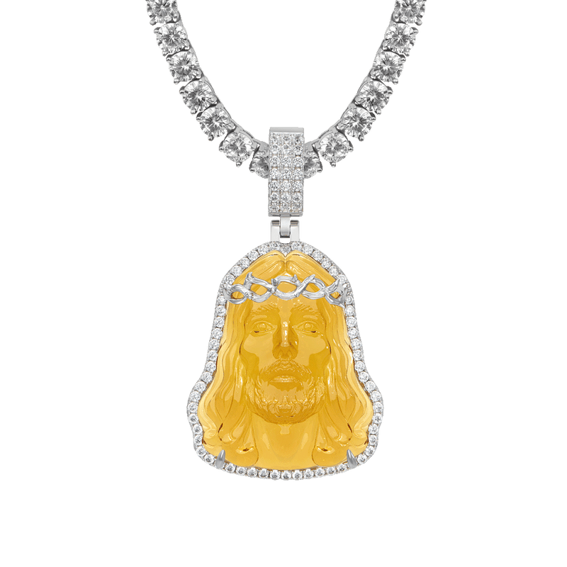 Arcenciel Gospel Jesus Pendant (Four Crystal Colors Available) - APORRO