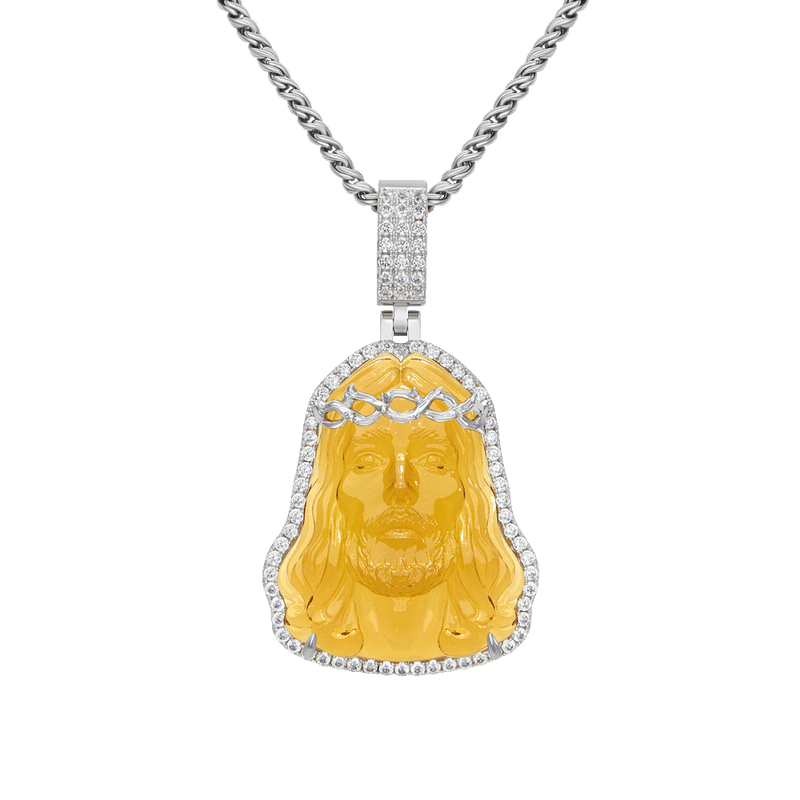 Arcenciel Gospel Jesus Pendant (Four Crystal Colors Available) - APORRO