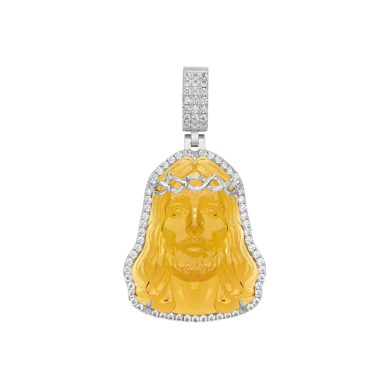 Arcenciel Gospel Jesus Pendant (Four Crystal Colors Available) - APORRO