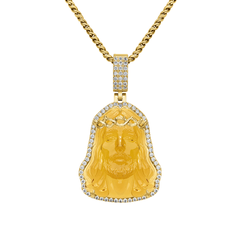 Arcenciel Gospel Jesus Pendant (Four Crystal Colors Available) - APORRO