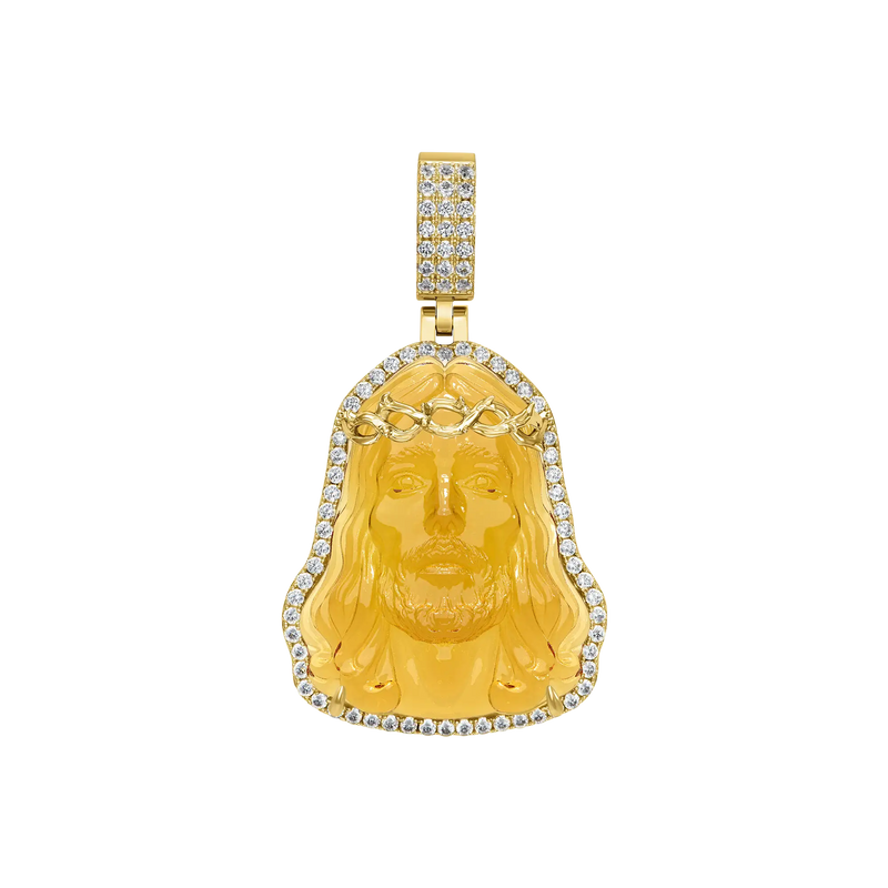 Arcenciel Gospel Jesus Pendant (Four Crystal Colors Available) - APORRO