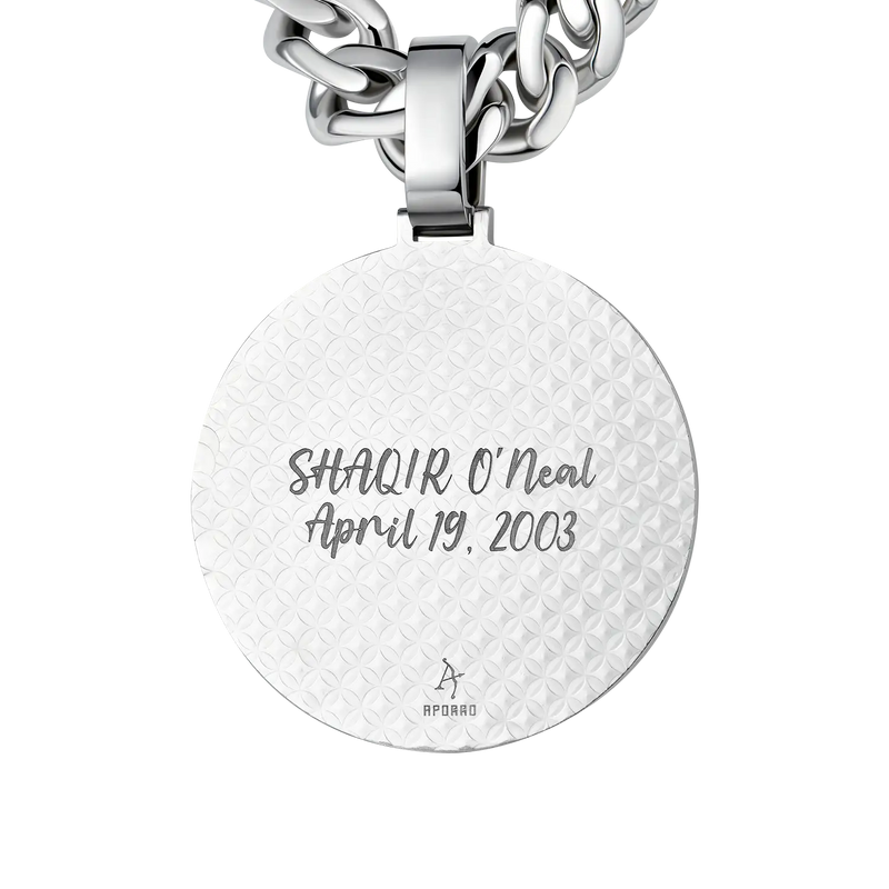 White Gold Moissanite Enamel Custom Pendant - APORRO Hip Hop Jewelry - APORRO