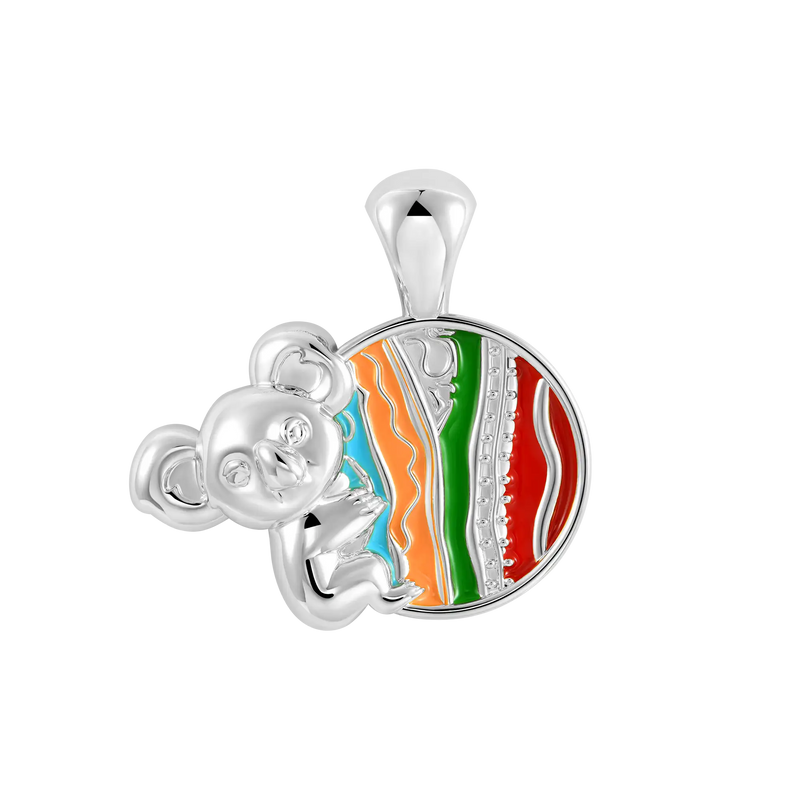 APORRO X COOGI Enamel Sweater Stripes Koala Pendant - APORRO