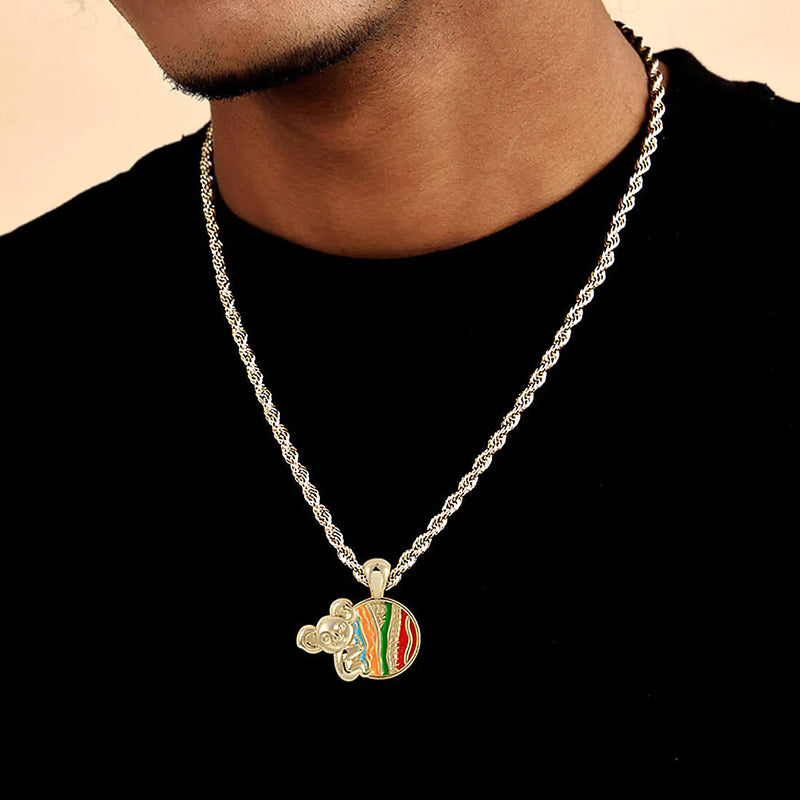 APORRO X COOGI Enamel Sweater Stripes Koala Pendant - APORRO