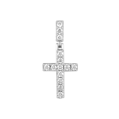 Moissanite Tennis Cross Pendant