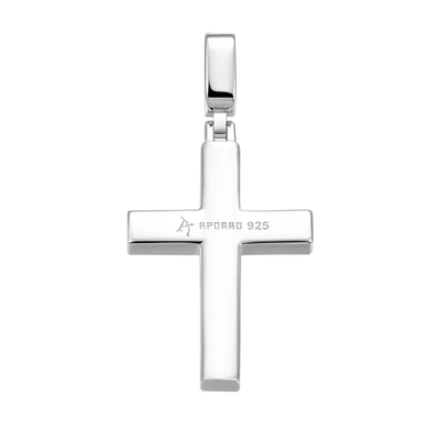 Solid Tennis Cross Pendant & Chain Trinity Set
