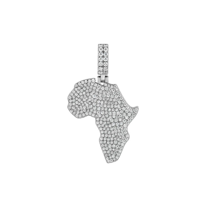 Moissanite Map of Africa Pendant - APORRO