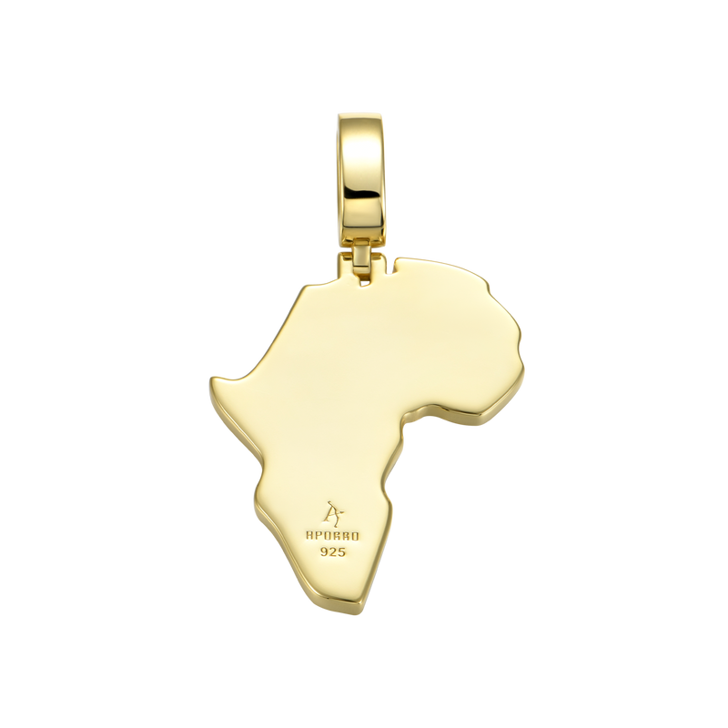 Moissanite Map of Africa Pendant - APORRO