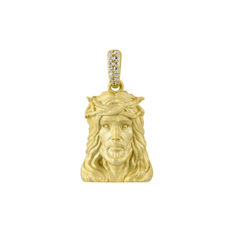 Frosted Jesus Pendant - Micro - APORRO