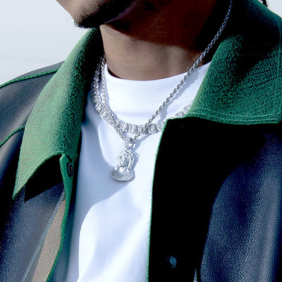 Moissanite Crucifix Pendant