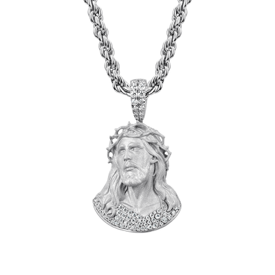 Moissanite Crucifix Pendant