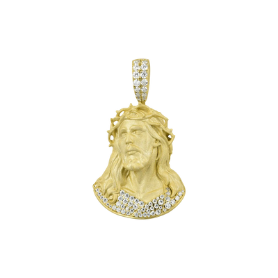 Moissanite Crucifix Pendant