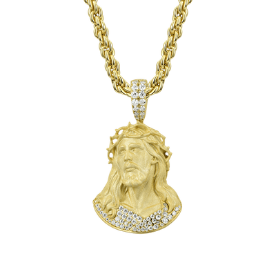 Moissanite Crucifix Pendant